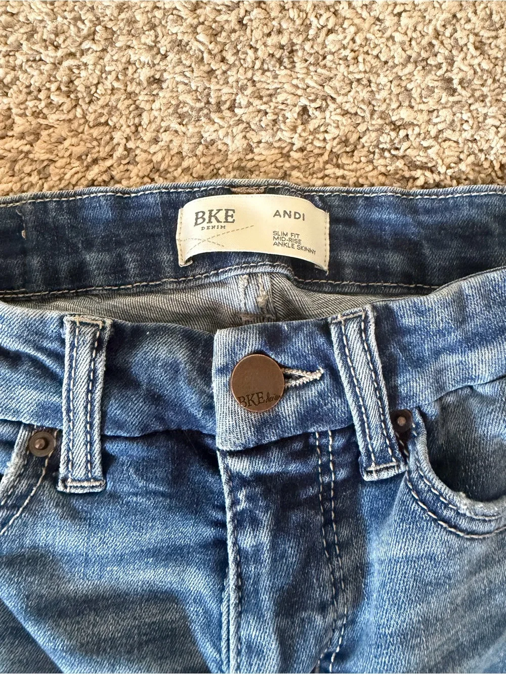 BKE andi ankle skinny jeans size 26x27